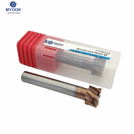 Solid Carbide Cutting Tool T-Slot Milling Cutter T Shape End Mill Customized Milling Tool